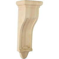 Ekena Millwork 4-in x 12-in Maple Arts and Crafts Wood Corbel