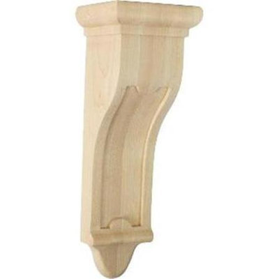 Ekena Millwork 4-in x 12-in Maple Arts and Crafts Wood Corbel