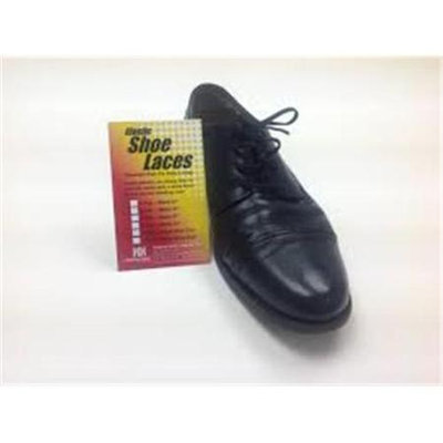 Helping Hand Company HU370B Elastic Shoe Laces - 2 Pair 37 In. Black