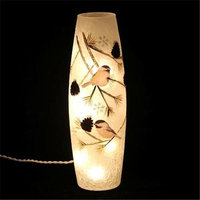 DecorFreak Long Glass Jar - Two Sparrows
