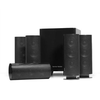 Harman/Kardon HKTS30BQ 5.1-Channel Home Theater Speaker System with 200-Watt Powered Subwoofer
