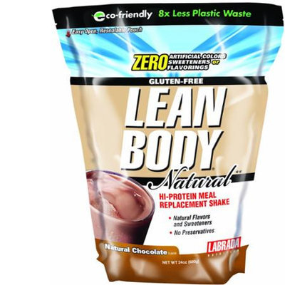 Labrada Lean Body Hi Protein Meal Replacement Shake, Natural Chocolate, 24oz