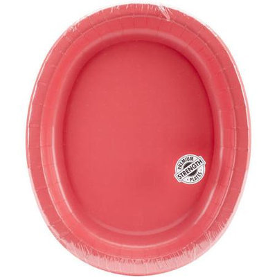 Creative Converting Oval Platter 10X12 8/Pkg-Coral