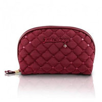 Jacki Design ABC15018RD Bella Donna Dome Cosmetic Bag Red