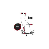 MobileSpec MS52R Chords Noise Isolating Ear Buds with Mic Red