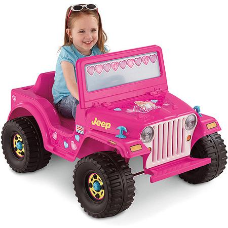 Fisher Price Fisher-Price Power Wheels Girls' Barbie Jeep 6-Volt