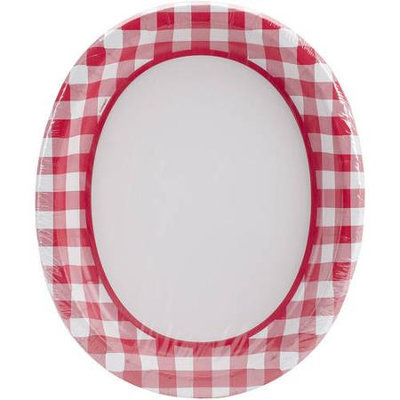 Unique Industries Check Dinner Napkins 16/Pkg-Red & White