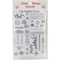 Earth Henna Stencil Pack Assorted, Assorted 1 unit