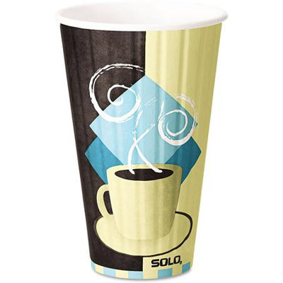 SOLO Cup Company Duo Shield 16 Ounce Hot Insulated Paper Cups, 525ct