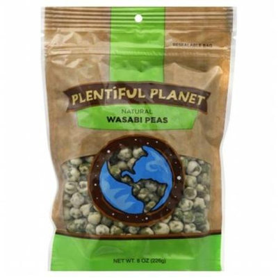 Plentiful Planet Snck Wasabi Pea Bag 10 OZ (Pack of 6)
