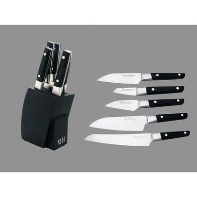 Concord 6 Piece Sushi Knives and Knife Block Set