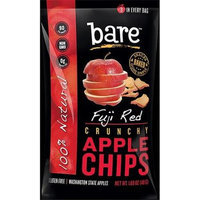 Bare Fruit APPLE CHIPS, OG1, FUJI RED, (Pack of 12)