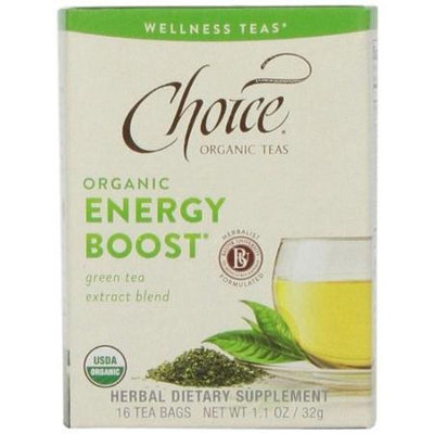 Choice Organic Teas - Wellness Teas Energy Boost - 16 Tea Bags