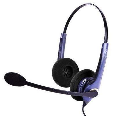 Jabra GN2000 Wired Duo Wideband Frequency Headband Headset w/Noise Canceling Mic