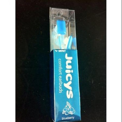 VIBE Juicys Comfort Earbud Stereo Headphones (Blueberry)