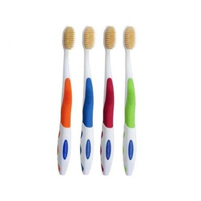 Mouth Watchers, Llc Mouth Watchers Antimicrobial Toothbrush with Flossing Bristles, 4-pack