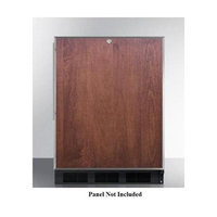 Summit ALB753LBL Black Built-in with Front Lock Refrigerator