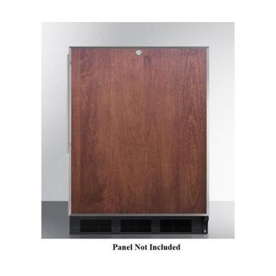 Summit ALB753LBL Black Built-in with Front Lock Refrigerator