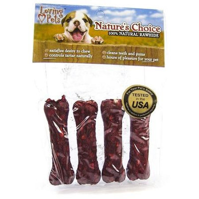 Loving Pets Munchy Bones - 3.5 in.: 4 Pack