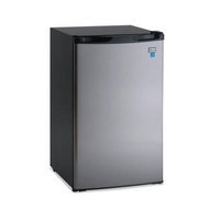 Avanti 4.4 Cu Ft Refrigerator, Black/Stainless Steel