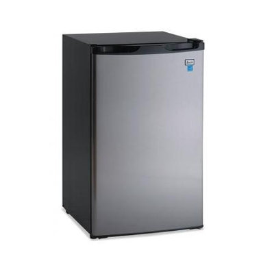Avanti 4.4 Cu Ft Refrigerator, Black/Stainless Steel