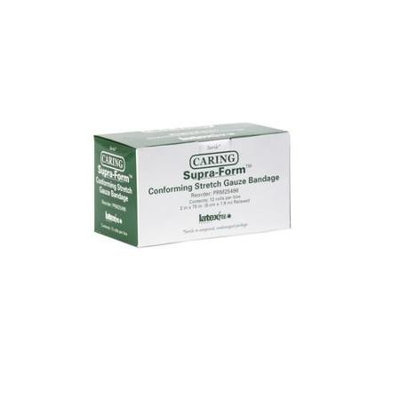 Medline PRM25496 Caring Supra Form Conforming Bandage - 1 Ply - 2 X 75 - 12 / Box - White
