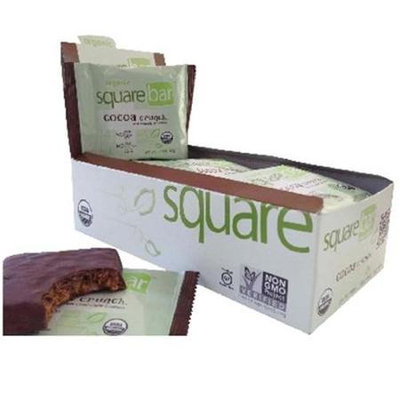 Squarebar BG18431 Squarebar Chocolate Cvr Crunch - 12x1.7OZ