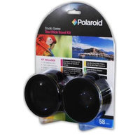 Polaroid Studio Series 52/55/58mm .43x HD Wide Angle Lens + 2.2X Telephoto Lens