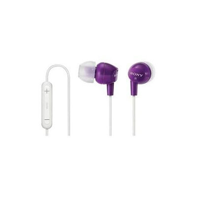 Eforcity Sony EX Earbuds w/ iPod Remote - Violet - DR-EX12iP