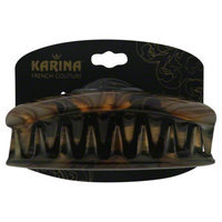 Karina Jaw Clip Green Marble Glaze