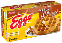 Kellogg's Eggo Thick & Fluffy Cinnamon Brown Sugar Waffles