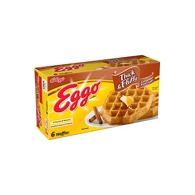 Kellogg's Eggo Thick & Fluffy Cinnamon Brown Sugar Waffles