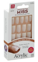 Kiss Salon Acrylic Nautral 28 Nails Medium Length KSAN02 Euphoria
