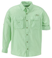 World Wide Sportsman Long Sleeve Nylon Angler Shirt for Men - Kiwi - XL