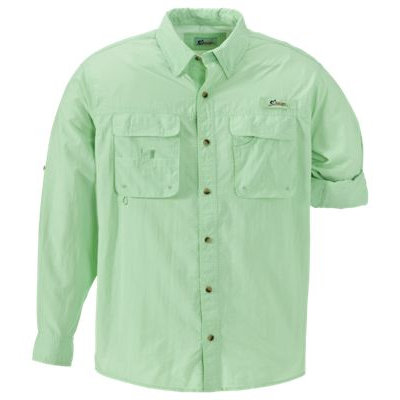 World Wide Sportsman Long Sleeve Nylon Angler Shirt for Men - Kiwi - XL