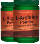 Piping Rock L-Arginine Powder 2 Bottles x 1 lb (454 g)