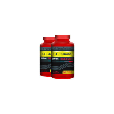 Piping Rock L-Glutamine 500 mg 2 Bottles x 240 Capsules