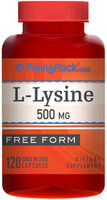 Piping Rock L-Lysine 500mg 120 Capsules