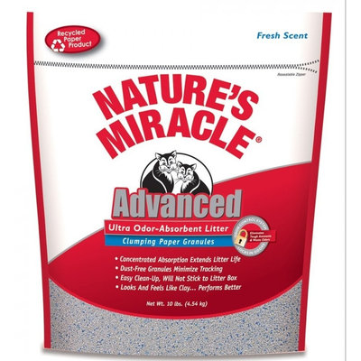 Nature's Miracle® Advanced Ultra Odor-Absorbent Litter Clumping Paper Granules