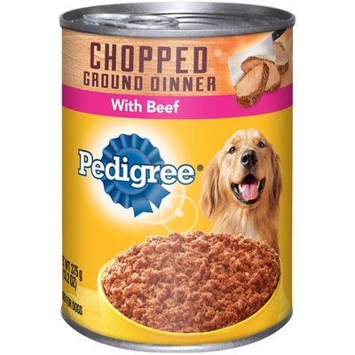 Pedigree® Meaty Chopped Ground Dinner with Beef Canned Dog Food