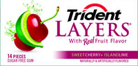 Trident Layers Sweet Cherry+Island Lime