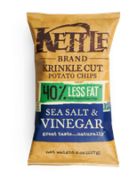 Kettle Brand® Krinkle Cut Sea Salt & Vinegar Potato Chips