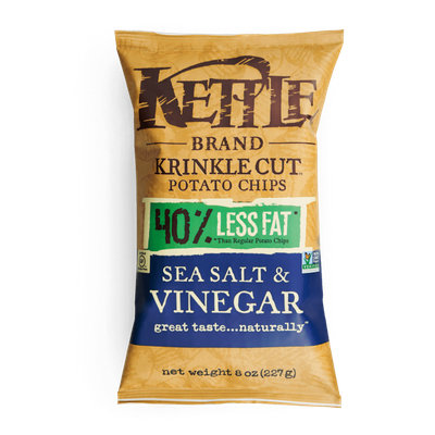 Kettle Brand® Krinkle Cut Sea Salt & Vinegar Potato Chips