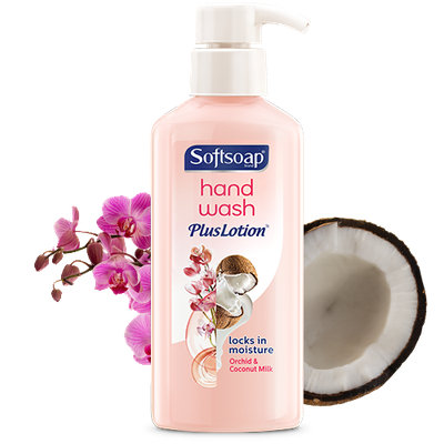 Softsoap® Orchid & Coconut Milk Hand Wash Plus Lotion™ Hand Soap
