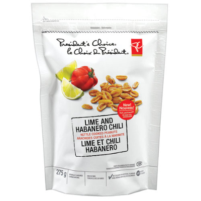 President's Choice Lime & Habanero Chili Kettle Cooked Peanuts