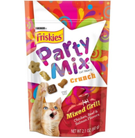 Friskies® Party Mix Cat Treats Mixed Grill Crunch Chicken Beef & Salmon Flavors