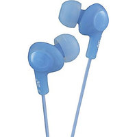 JVC Gumy Plus Inner Ear Headphones with Microphone Remote, Blue