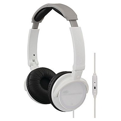 JVC HASR500W On-ear Headband with Remote and Microphone (White)
