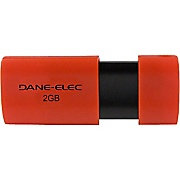 Dane Electronics Dane Elec 2GB USB Wave Flash Drive, Red/Black
