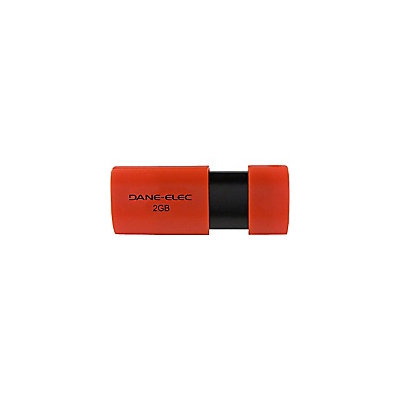 Dane Electronics Dane Elec 2GB USB Wave Flash Drive, Red/Black